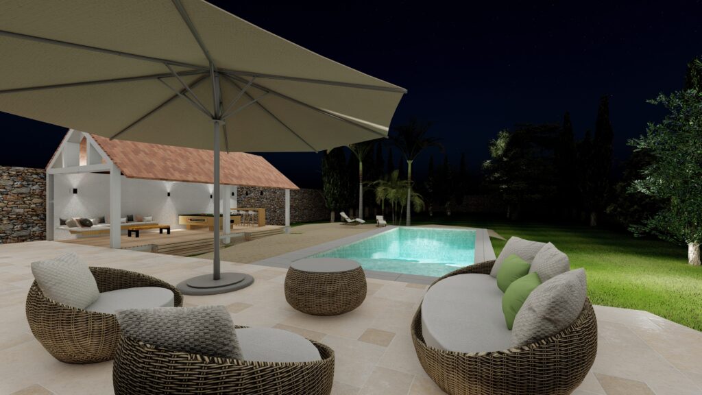 Horizon bleu - Vue 3